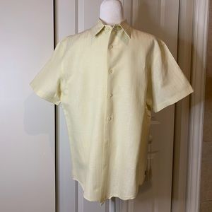 Perry Ellis Linen Blend Short Sleeve Shirt